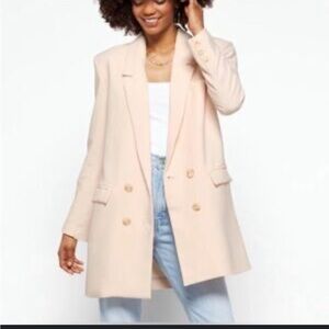 BB Dakota Pink Double-Breasted Blazer